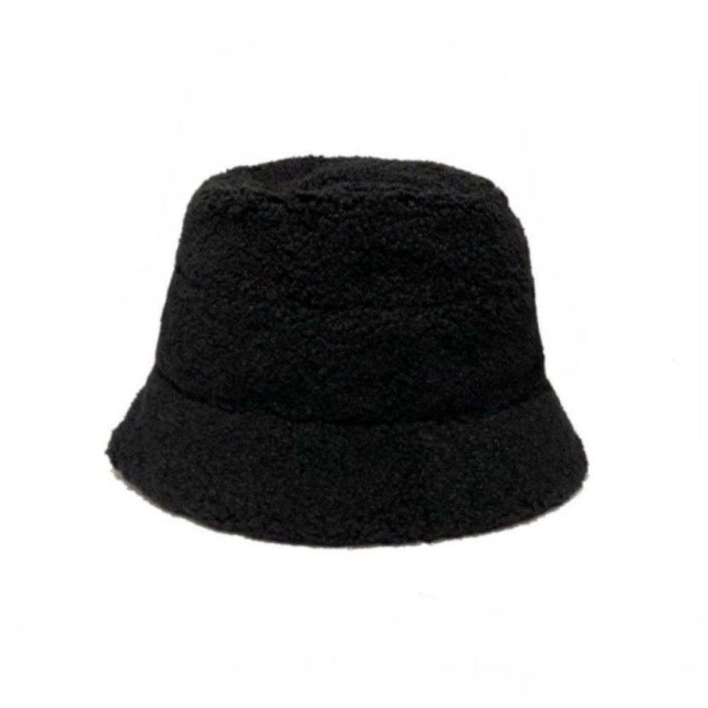 UGG Black Faux Fur Bucket Hat NWT - Picture 4 of 12
